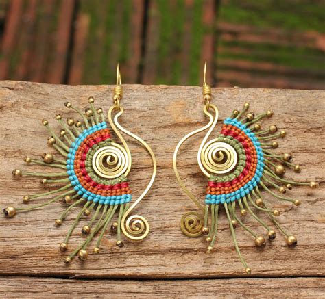 Boucles D'oreilles Tribal .